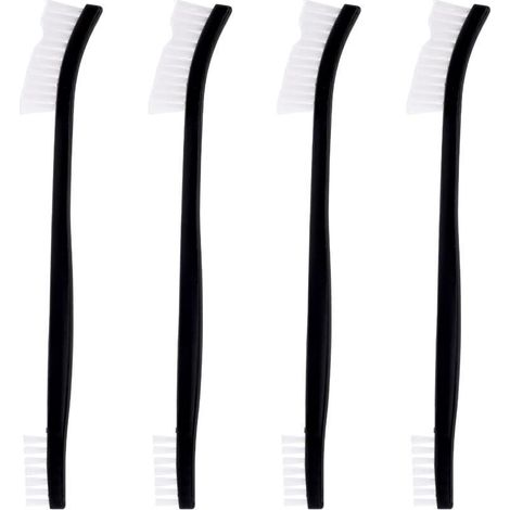 Stück doppelseitige Nylon-Reinigungsbürsten, kleine Multifunktions-Reinigungsbürsten, langlebige Nylonbürsten zum Reinigen von Spalten, Schmuckreinigungsbürsten, Fahrrad, Auto, Duschkopf (1/4)