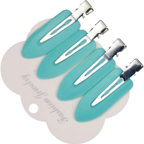 Juego de 4 pinzas metálicas para el cabello, que no se doblan, para niñas y mujeres, accesorios de maquillaje y para el cabello. (1/5)