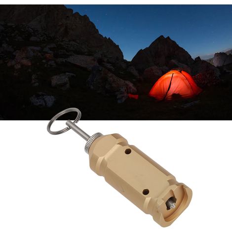 Dispositif de déclenchement d'alarme de camping, déclencheur à fil de sécurité, alarme de périmètre, fil de ligature en acier jaune désert (1/5)