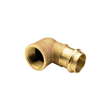 Coude 90° Femelle Femelle laiton à sertir et visser Ø18 x 3/4" (20/27) (1/2)