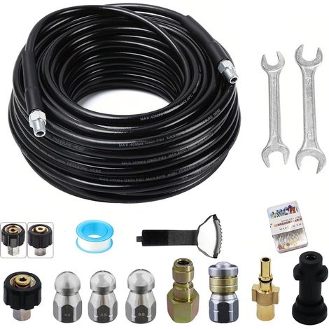 10M Drain Unblocker - Suitable for K2-K7, 5800PSI High Pressure, Pro Kit with 4 Nozzles (1/5)