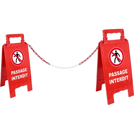 Kit Passage interdit + 5m de chaîne Ø6mm - 4292045