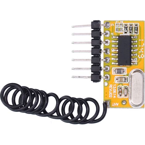 Module récepteur RF, interrupteur à distance sans fil, anti-interférences, haute sensibilité, code d'apprentissage pour sonnette sans fil (1/5)