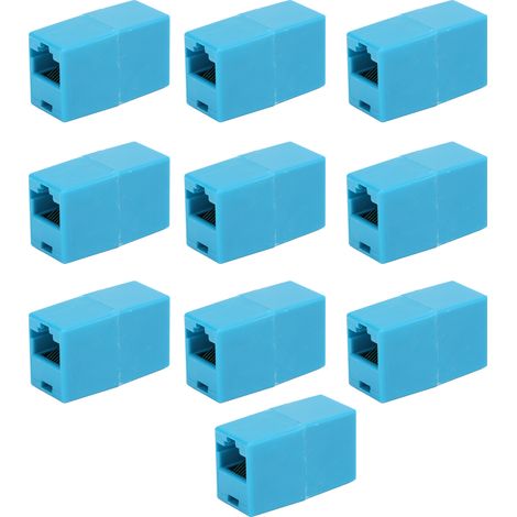Connecteur de câble réseau RJ45 à passage direct, connecteur d'extension, connecteur bidirectionnel