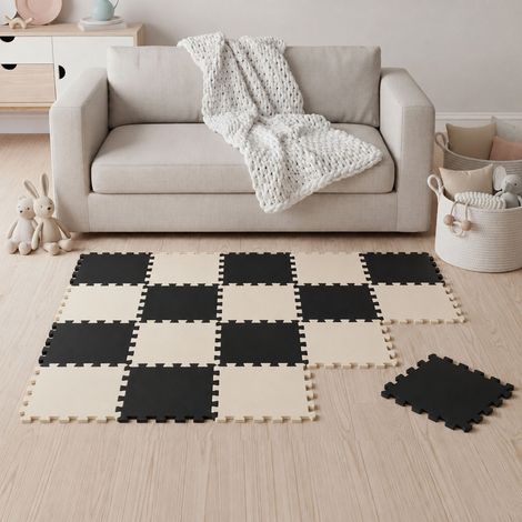 18 Piezas Alfombra Puzzle para Bebés y Niños - 30x30 Suelo Goma EVA Tapete Juego (1/5)