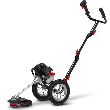 Débroussailleuse Thermique à Roues Essence 51.7Cm3 2,9CV Coupe 42cm Anti vibrations Démarrage facile Guidon pliable Lamborghini (1/5)