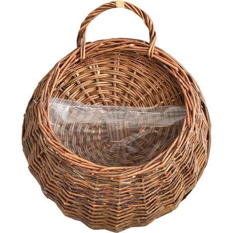 Panier Suspension En Rotin - Panier À Plantes Murale Pour Jardin Balcon Intérieur - 1 Pièce (1/3)