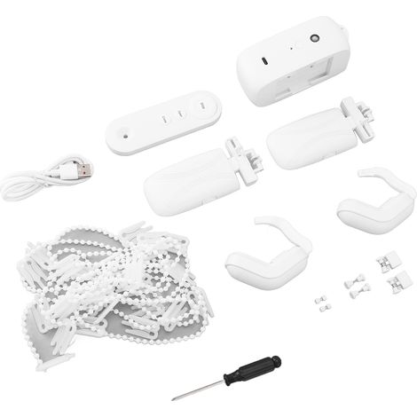 Ouvre-rideau automatique avec télécommande, moteur intelligent haute performance, fonctionnement silencieux (1/5)