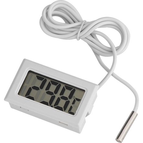Mini thermomètre numérique à affichage LED avec sonde et écran LCD. (1/5)