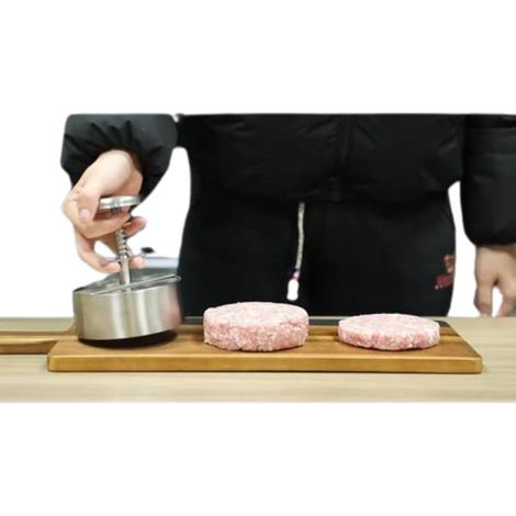 Presse à hamburgers, presse à hamburgers de boucher, moule à hamburgers en 2 tailles (1/3)