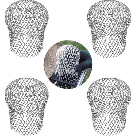 Lot de 4 protections de gouttières réglables - Protection de gouttière - Filtre de gouttière pour tuyaux de toit - Grille de récupération des feuilles - Facile à installer (1/5)