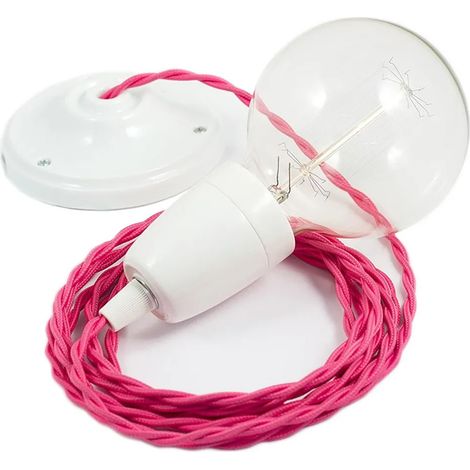Lámpara colgante creative-cables tm08 porcelana 20x20 cm (1/3)