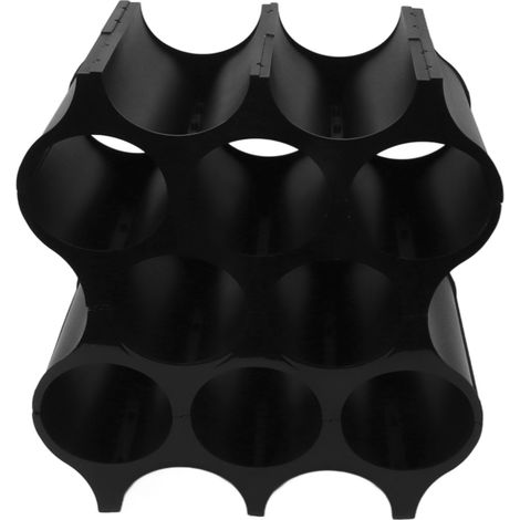 Lot de 4 Porte-bouteilles de vin noir rouge, simple et décoratif, organisateur pour placard de cuisine (1/5)