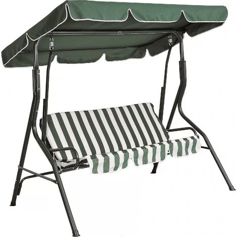 Xone Dondolo da giardino 3 Posti Ipanema 170 x 110 x 153cm Colore Verde (1/2)