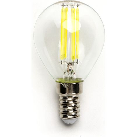 Lampadina Led a Filamento E14 G45 a sfera 4W Bianco freddo 6500K Aigostar