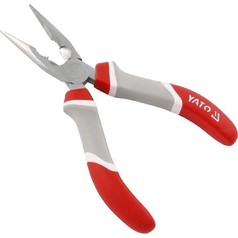 Cr.vand 160 mm Bimaterial-Werkzeuge & Co., lange Zange mit gerader Spitze. (1/3)