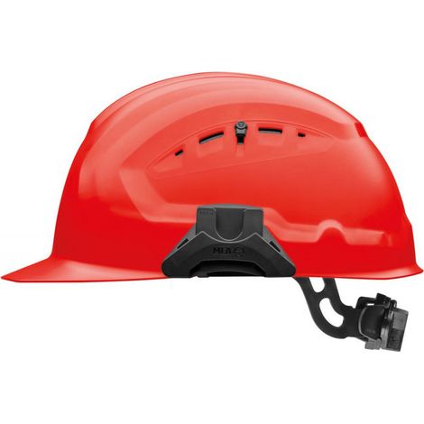 Casco di sicurezza CrossGuard con blocco rotante rosso