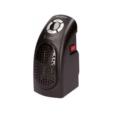 Mini calefactor recargable de 400 W – Negro
