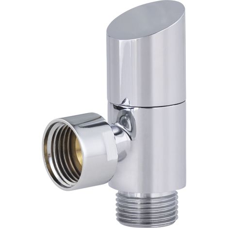 Robinet d'arrêt equerre 1/4tour 12x17 modèle déco  NOYON & THIEBAULT Oblique