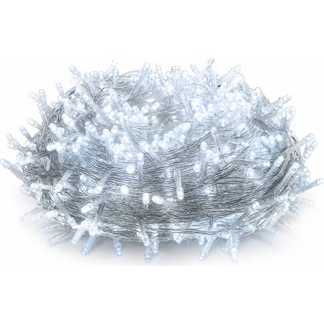 Guirlande Lumineuse LED Solaire Blanche Étanche pour Extérieur et Décoration de Noël, 100 LED (1/5)
