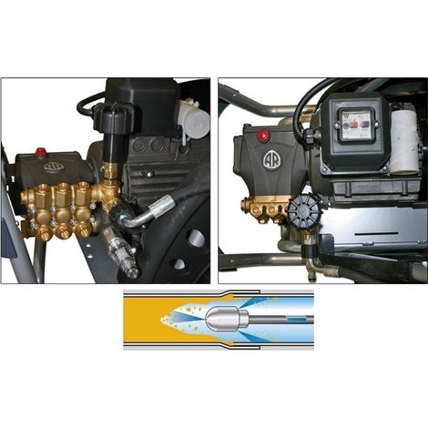 ROTHENBERGER  Boquilla  de  limpieza  de  tuberías  para  HD13/100-19/180  B,  R1/4"  -  76089