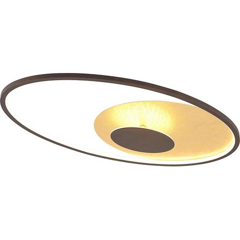 [GEBRAUCHT] B-Ware Lindby Deckenleuchte Lampe LED Feival Dimmbar Wandschalter rost gold Metall (1/2)