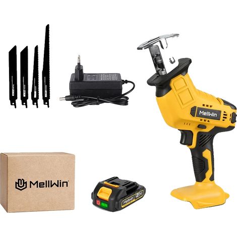 Scie alternative, coupe polyvalente, changements de lame rapides, 1 Ensemble de Batteries (1/2)