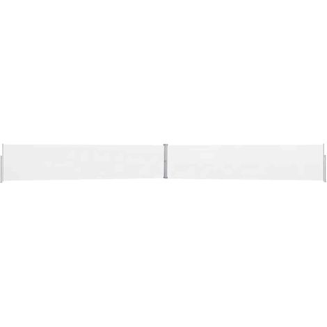 vidaXL Tenda Laterale Retrattile per Patio 170x1200 cm Crema