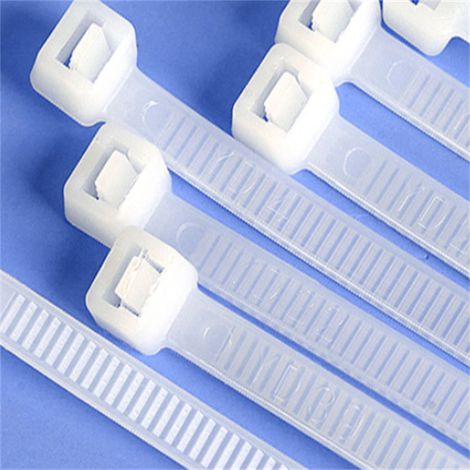 Colliers de serrage en nylon, colliers de serrage en plastique blanc, paquet de 1000 pièces, colliers de serrage en nylon de 1,8 mm (1/5)