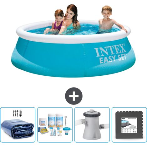 Piscine Gonflable Ronde Easy Set Intex - 183 x 51 cm - Bleue - Incluse Accessoire CB3 (1/5)