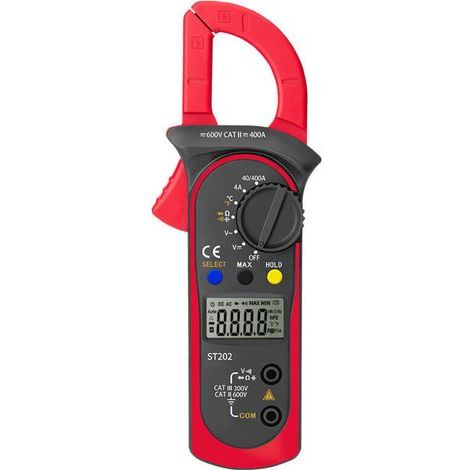 Digitales Zangenamperemeter, automatisches Multimeter und Voltmeter, Spannungsprüfer, Wechselstrom-, Widerstands-, Durchgangs- und Diodenprüfung (1/5)