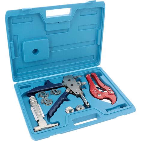 Pbtub – Coffret complet pince à glissement PER Ø12-16-20-25 – Raccords pour tubes PER – Adaptateurs 10-12, 13-16, 16-20 – Pince coupe-tube incluse (1/3)