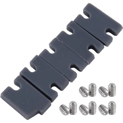 Kit de Montage d'aileron arrière de Planche de Surf, 5 pièces, convertisseur, boîtier d'aileron, kit de Fixation, vis sans tête de Planche de Surf, métal + PVC (1/5)