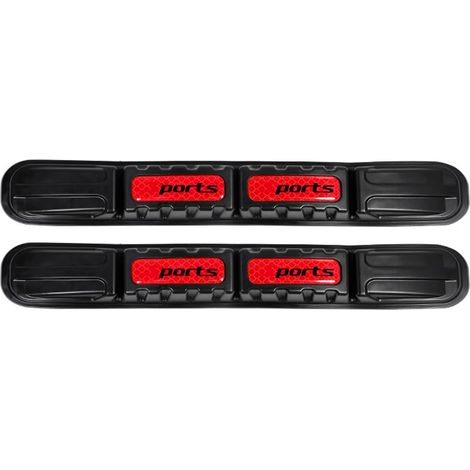 1 paire de bandes adhésives réfléchissantes anti-rayures pour pare-chocs de voiture (1/4)