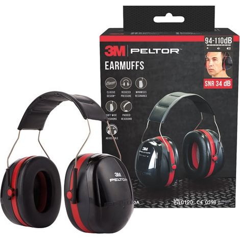 Casque Antibruit Peltor Optime Iii H540a Snr 34 Db - Gpi 3m Bricolage Et Batiment
