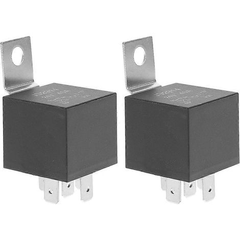 Stück Kfz-Relais, 5-polig, Ersatzrelais, 40 Ampere, 24 Volt, Bootsrelais-5.30X3.30X2.70CM-Black (1/4)