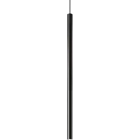 Ideal Lux ULTRATHIN Plafonnier Suspendu LED Intégré Slim 40cm Noir Mat 1150Lm 3000K