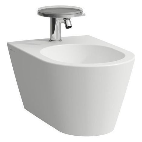 Bidet mural KARTELL, version 1 trou pour robinet, blanc mat LAUFEN