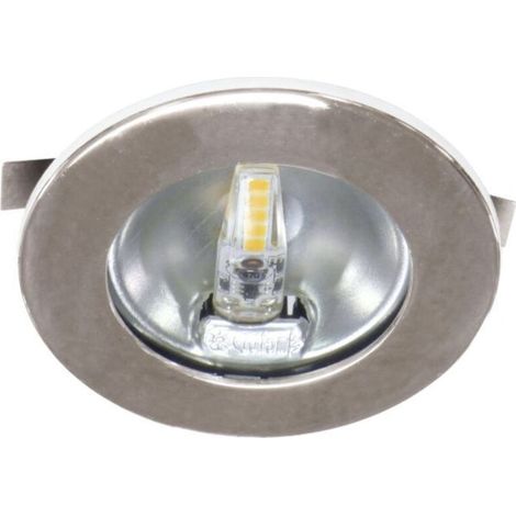 Spot encastrable rond chromé Ø70mm LED G4 1,8W 3000K 150lm – Classe A++ – Pour espaces confinés – 50772 (1/5)