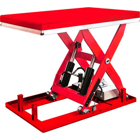 Table élévatrice à ciseaux électro-hydraulique - Hauteur de levage 1020 mm - 3000 kg - Moteur 2,2 kW 230 V - Plateau de 1300 x 800 mm MW Tools TPSL3102