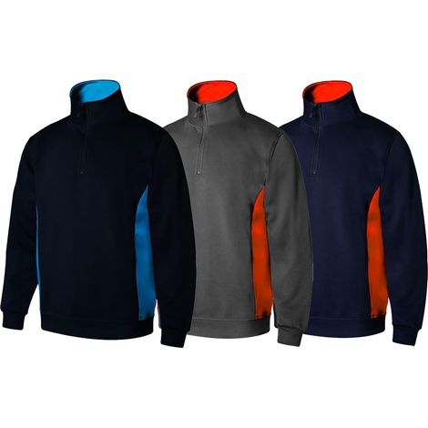 Felpa da lavoro Velilla 105704 - XL - Nero/Rosso