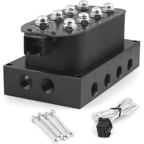 1/4" 1/8" NPT Luftfederungs-Verteiler-Magnetventil Fbss VU4 Schnellregelung Luftkissen (0-300 Psi) (1/5)