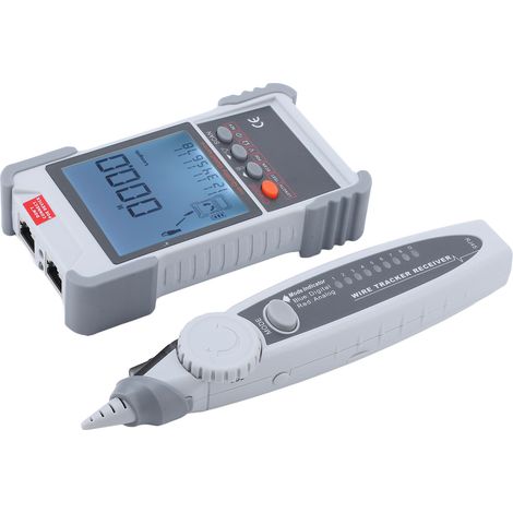 LCD-Netzwerktester, multifunktionaler Leitungsfinder mit Multimeter im ABS-Gehäuse für Wartungszwecke bis 400 m Länge (1/5)
