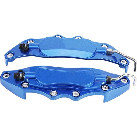 2pcs Protège-étrier de Frein en Aluminium pour Voiture, Couvre Moyeu de Roue 14-15 pouces, Petit (1/5)
