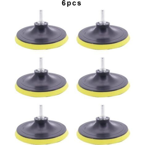 6 Pcs 5 Pouce 125mm Assiette de Ponçage avec M14 Mandrin Plateau de Ponçage pour Perceuse, Meuleuse d'angle (1/5)