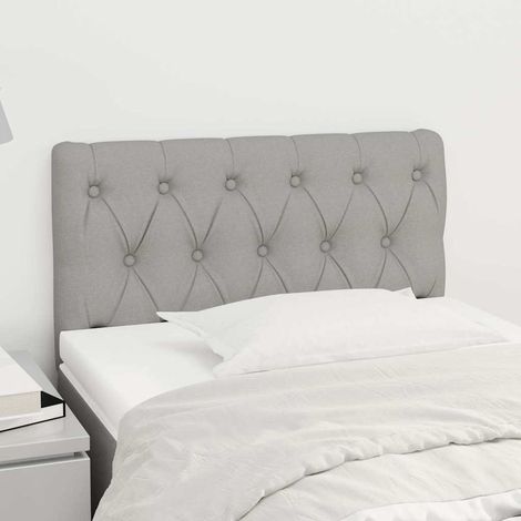 vidaXL Cabecero de tela gris claro 80x7x78/88 cm (1/5)