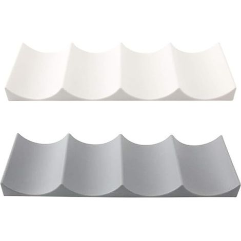 Porte Bouteille Vin, 2 Pièces Range Bouteille Frigo, Rangement Bouteille Frigo, Support Bouteille Vin, Étagère à Vin en Plastique Jusqu’à 10 Bouteilles, pour Armoire de Cuisine, Frigo (1/5)