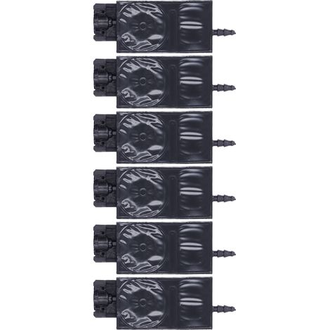 Six amortisseurs d'encre pour têtes d'impression jet d'encre à base de solvant, amortisseurs rectangulaires en PP, adaptés aux imprimantes XP600, encre noire. (1/5)