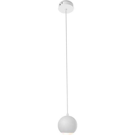 Luminaria colgante GLESNA blanco, 5W, Blanco frío