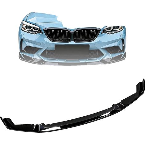 Spoiler delantero de plástico ABS hecho a medida para BMW Serie 2 M2 CS F87 (2016-2021), instalación directa mediante tornillos, diseño ligero. (1/5)